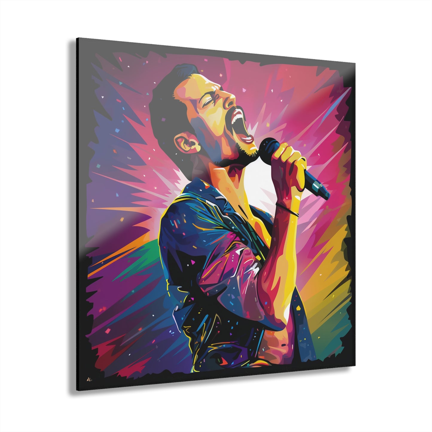 Freddie Mercury, Concept Style, Color Splash, Acrylic Wall Art