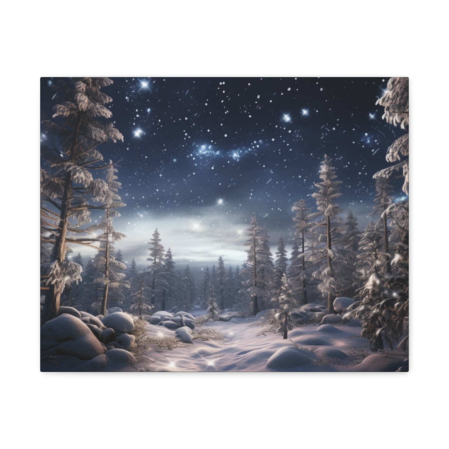 Celestial Snow Canvas Art