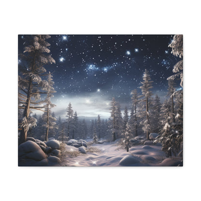 Celestial Snow Canvas Art