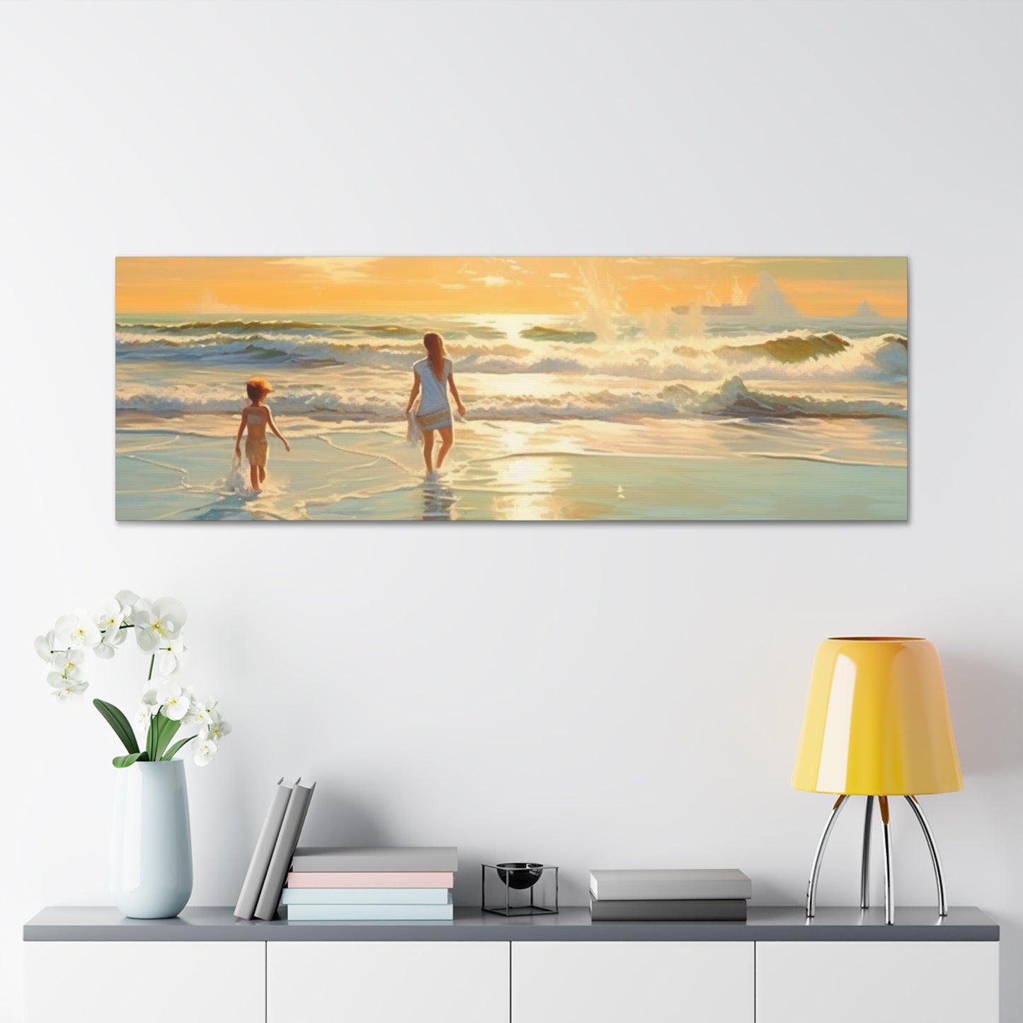 Sunset Walk Canvas Art