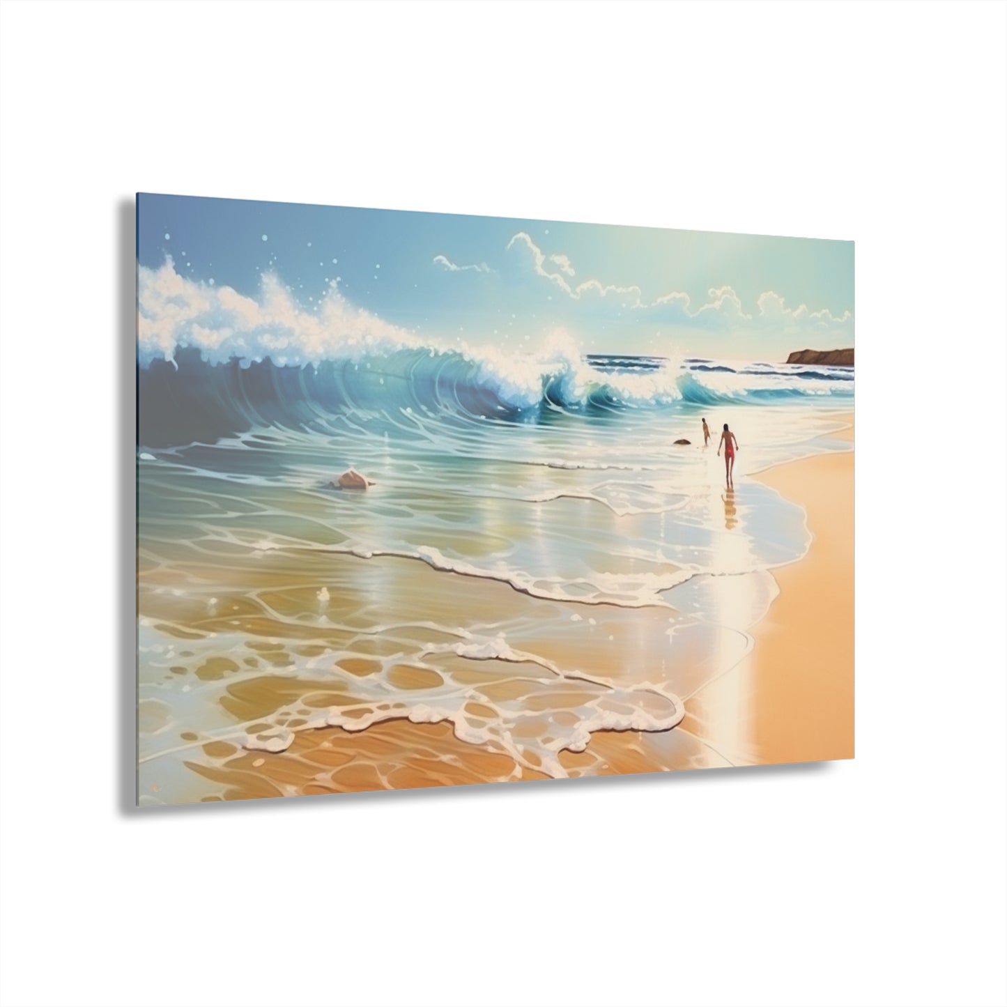 Beach Day, Landscape Concept Style, Acrylic Wall Art