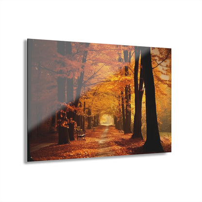 Fall Dream Walk, Landscape, Concept, Acrylic Wall Art