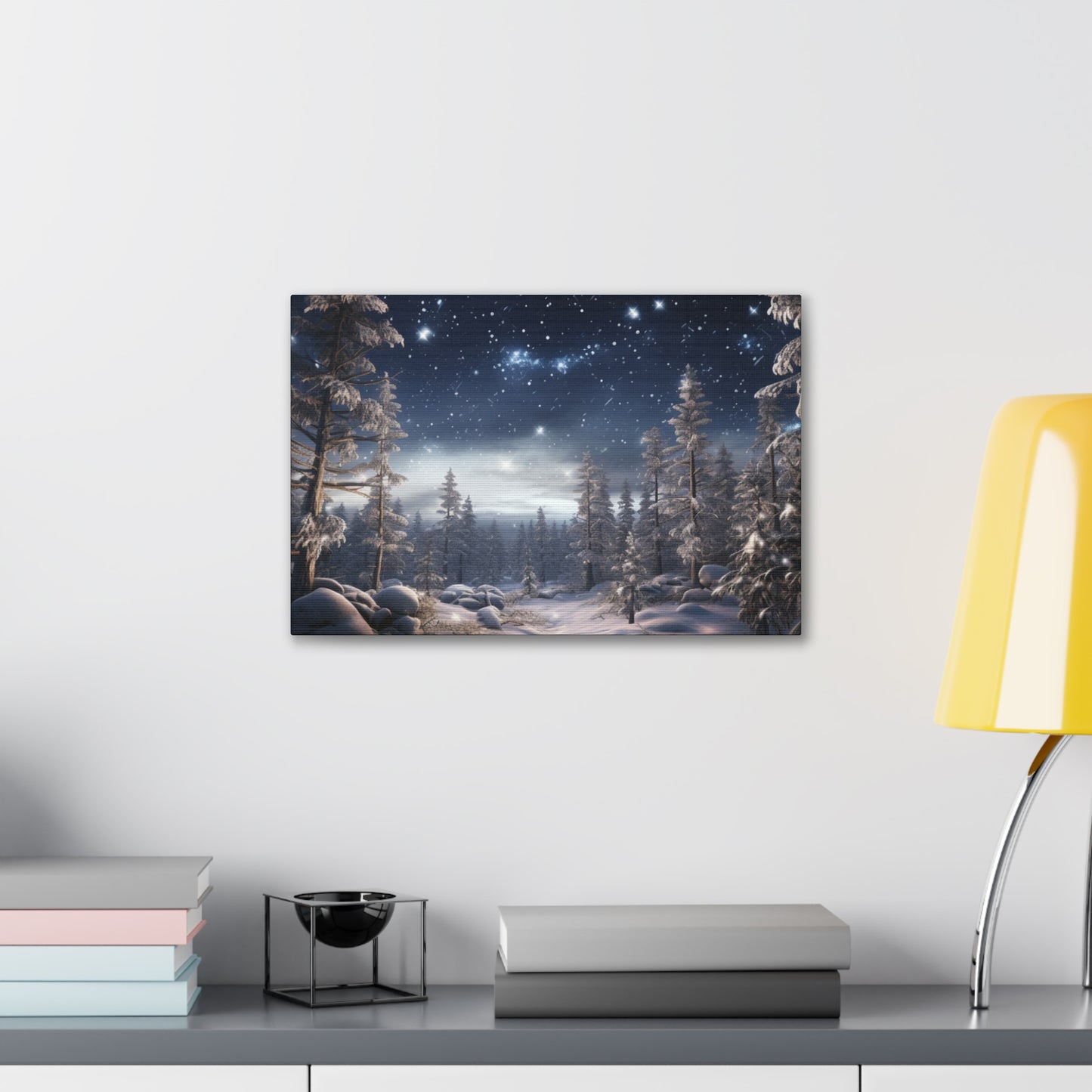 Celestial Snow Canvas Art