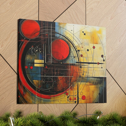 Red Compass Canvas Art