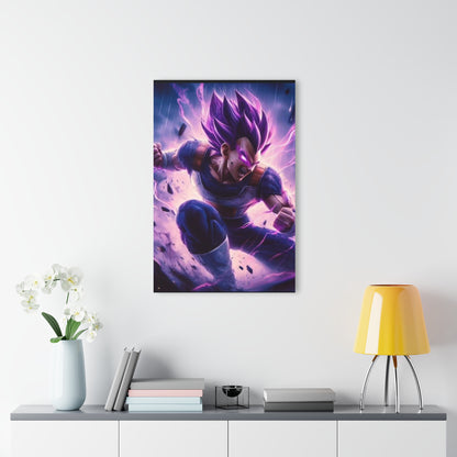 Vegeta god of destruction, dragon ball fan, concept style, acrylic wall art