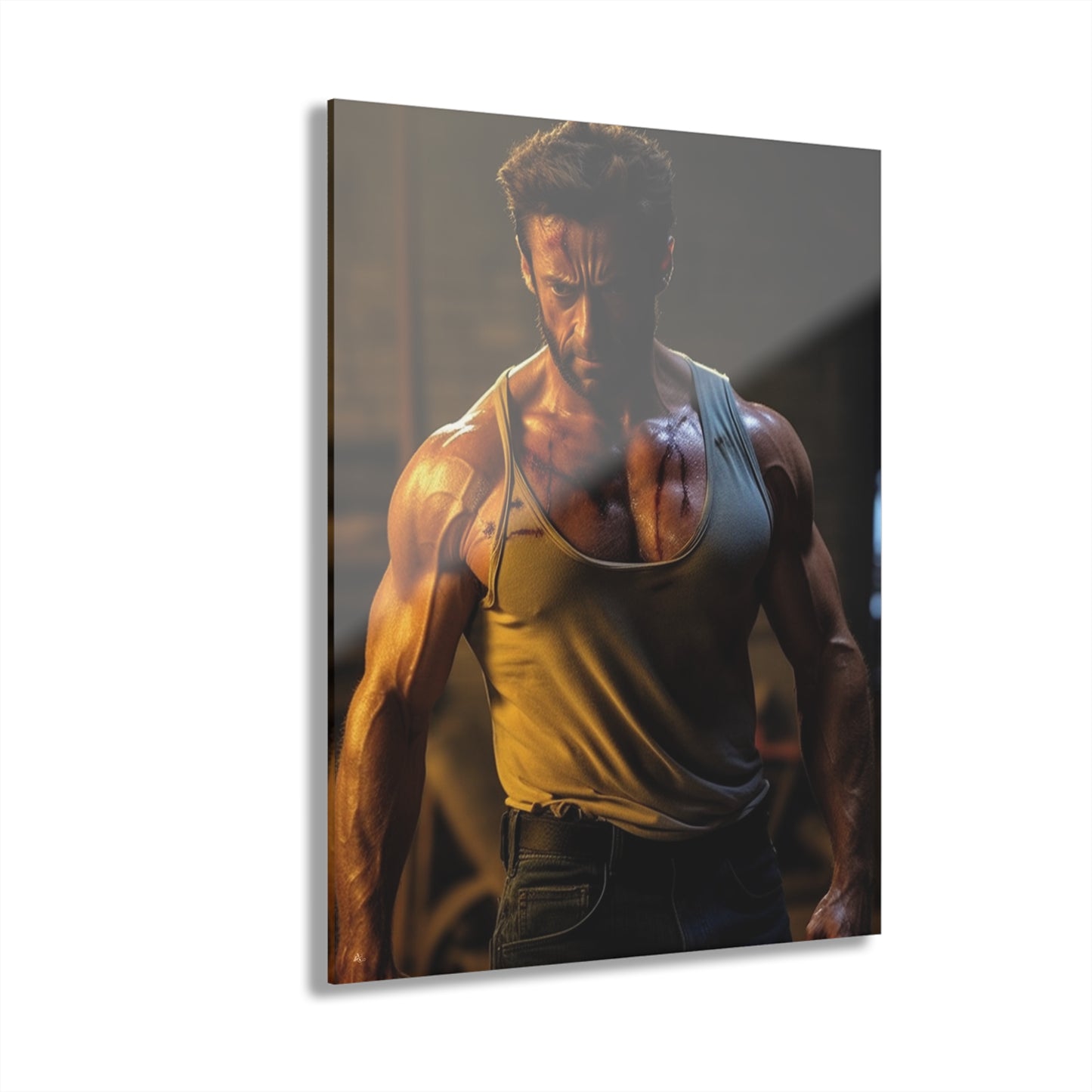 Logan, Hugh Jackman, Wolverine, Marvel Concept Style, Acrylic Wall Art