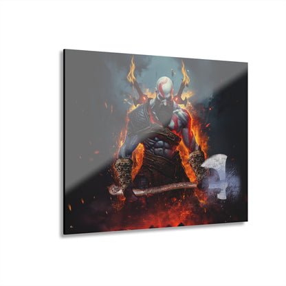 Kratos, God of War, Video Game, Concept Style, Acrylic Wall Art