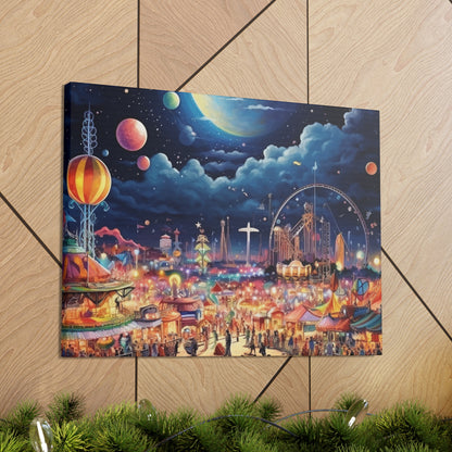 Space Carnival Canvas Art