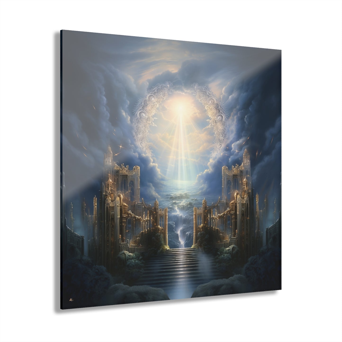 Eternal Gates, Landscape Concept Style, Acrylic Wall Art