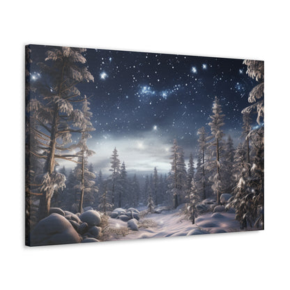 Celestial Snow Canvas Art