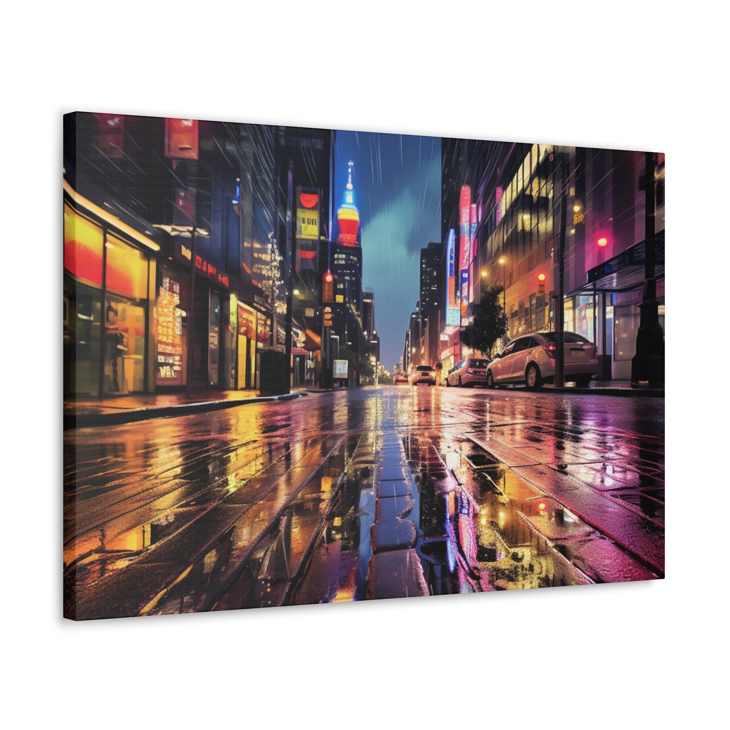 Wet City Canvas Art