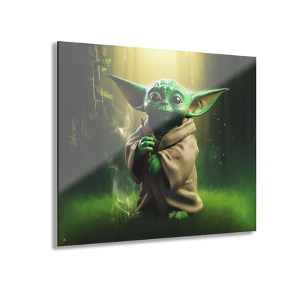 Grogu, Star Wars Color Splash, Concept Style, Acrylic Wall Art