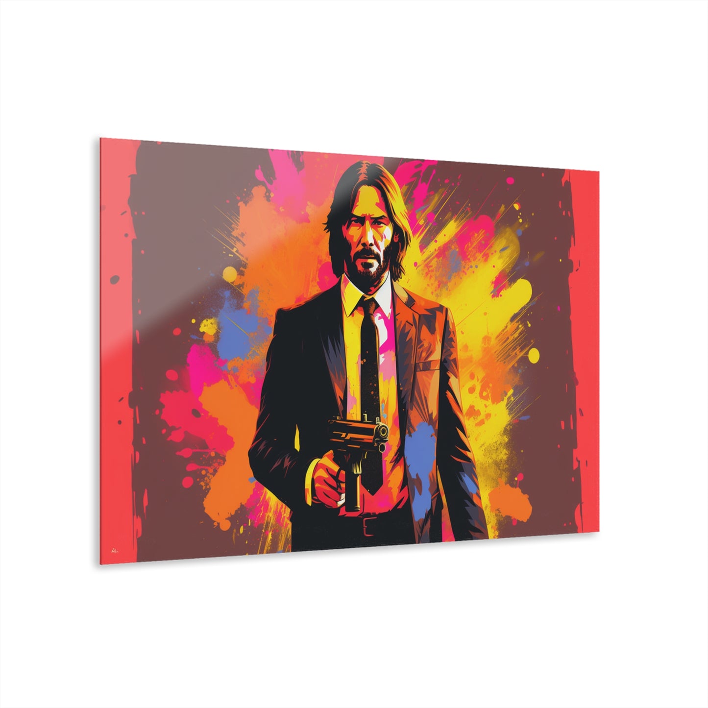 Mr. Wick, John Wick Movie, Colorsplash Concept Style, Acrylic Wall Art