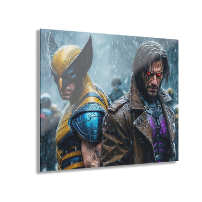 Wolverine and Gambit, X-men Concept Acrylic Wall Art