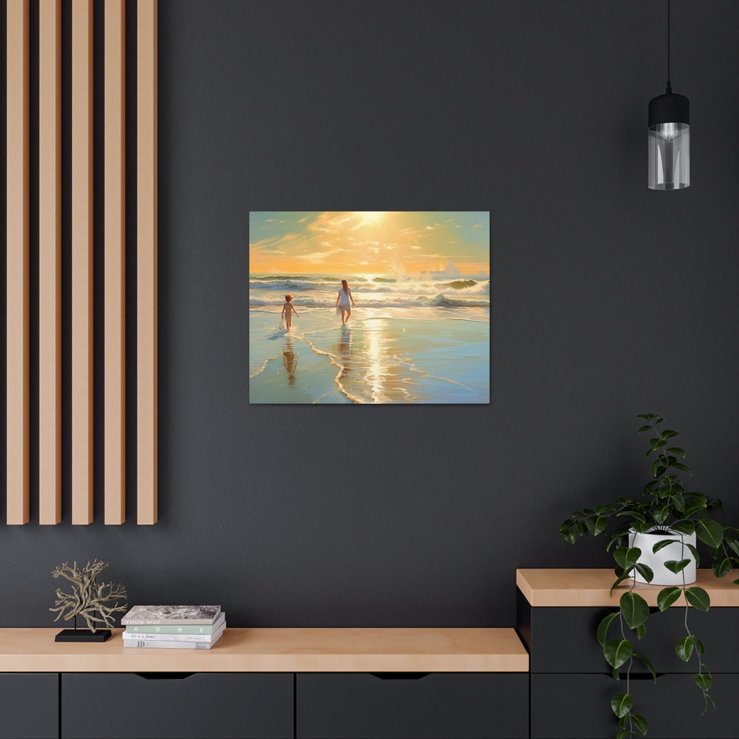 Sunset Walk Canvas Art