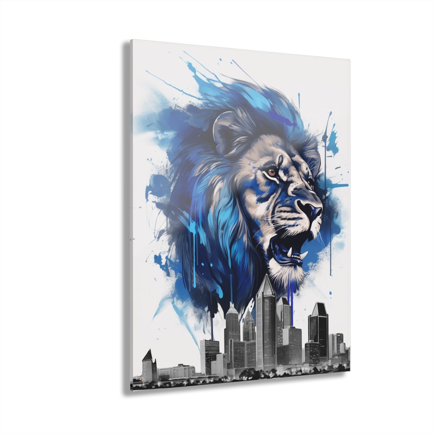 Detroit Lions Concept Style, Football Fan, Acrylic Wall Art