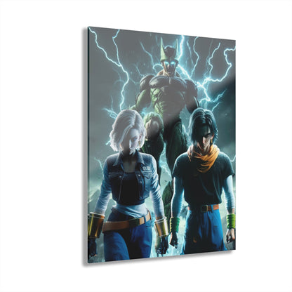 Road to Perfection, Androids 17 & 18 and Imperfect Cell, Fan Concept Style, Acrylic Wall Art