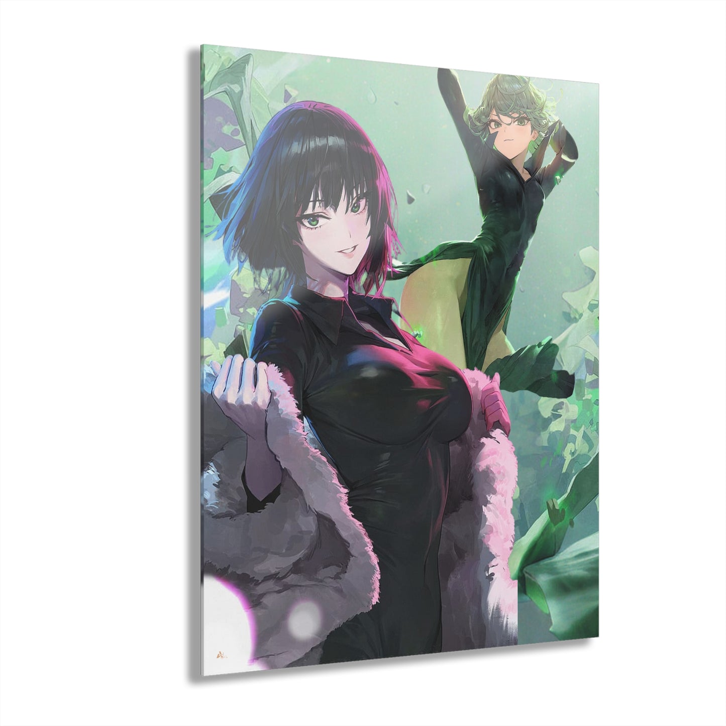 The Esper Sisters, Fubuki and Tatsumaki, One Punch Man, Pop Culture Fan Concept Style, Acrylic Wall Art