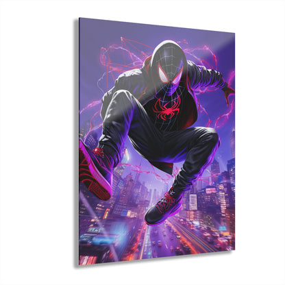 Spiderverse, Miles Morales Color Splash, Concept Style, Acrylic Wall Art