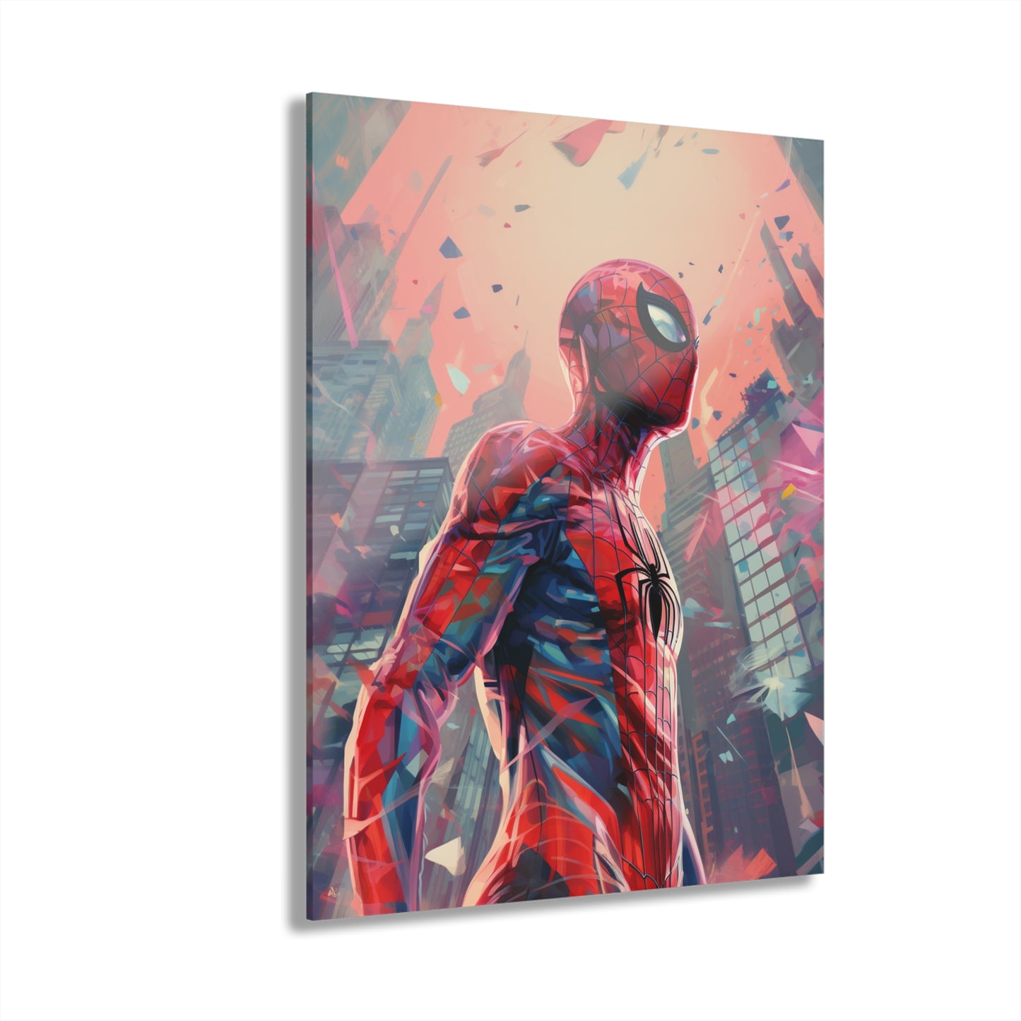 Spidey, Marvel Color Splash, Concept Style, Acrylic Wall Art