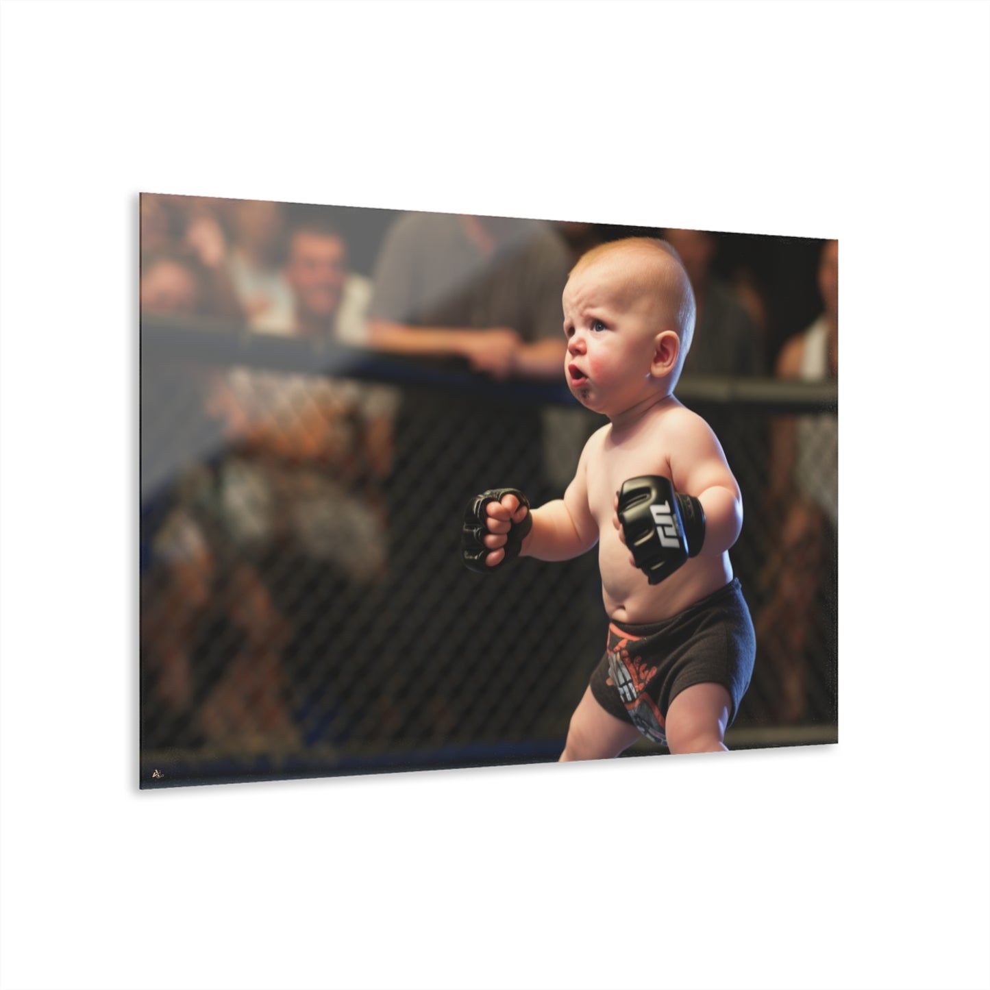 Baby Brawler, Funny Concept Style, Acrylic Wall Art