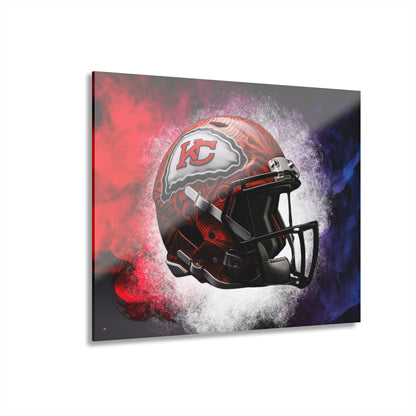 Chiefs Radiance, Kansas City, Football, Fan Colorsplash Concept Style, Acrylic Wall Art