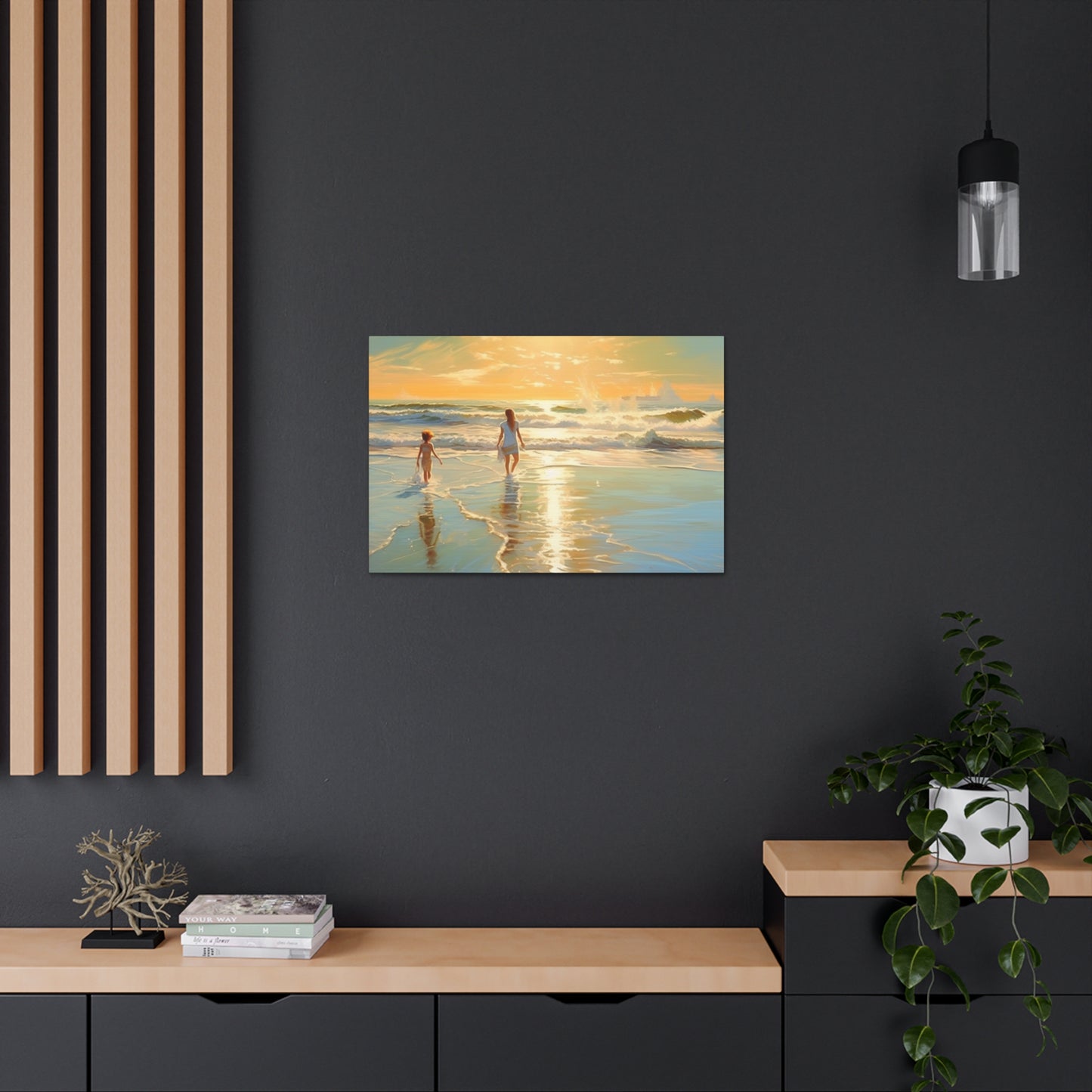 Sunset Walk Canvas Art