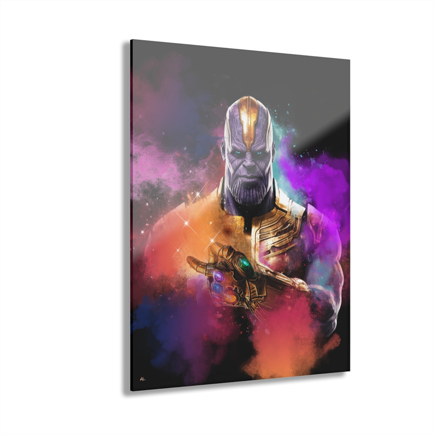 Snap, Thanos, Marvel Color Splash, Concept, Style, Acrylic Wall Art