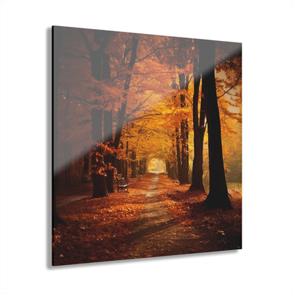 Fall Dream Walk, Landscape, Concept, Acrylic Wall Art