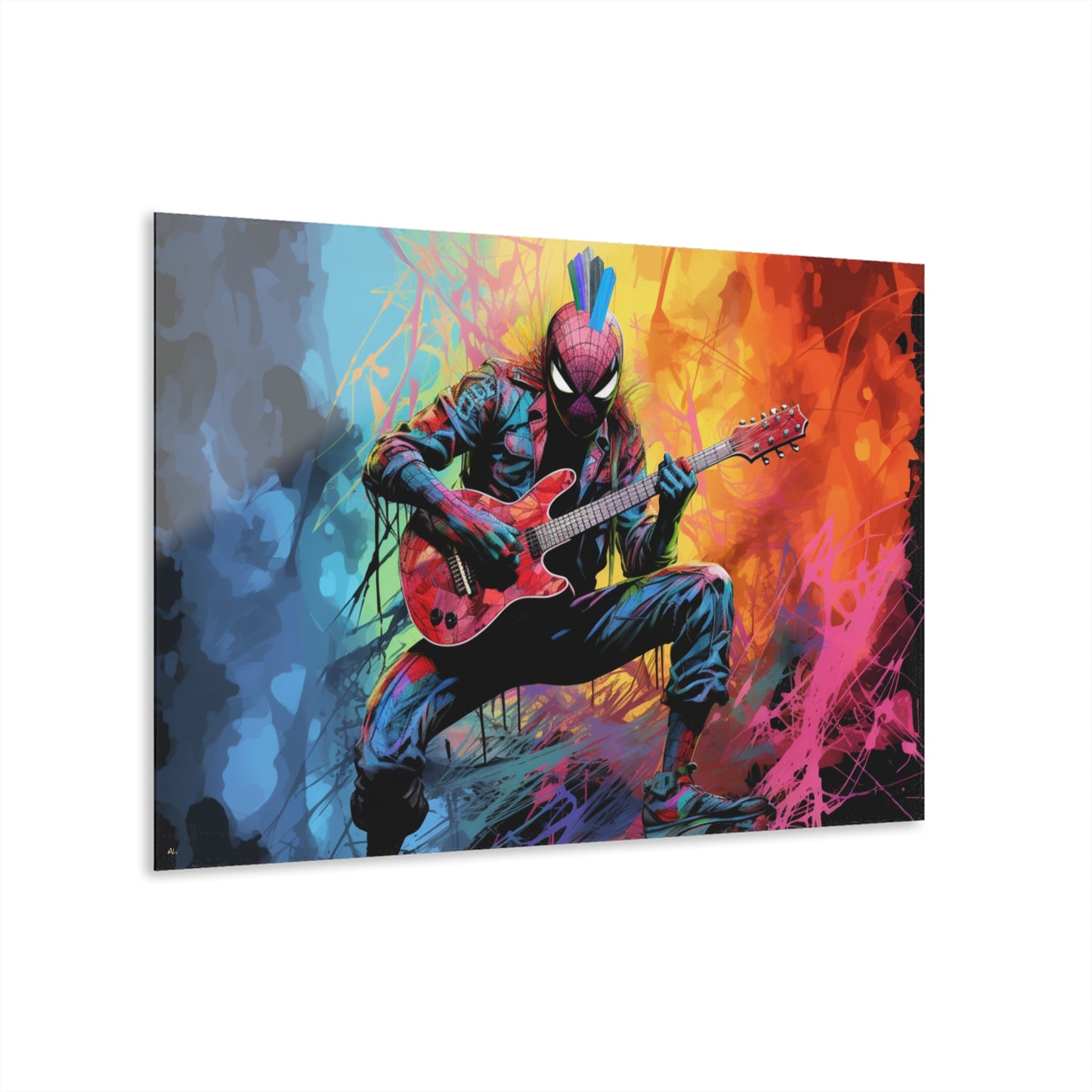 Spider Punk, Color Splash, Concept Style, Acrylic Wall Art