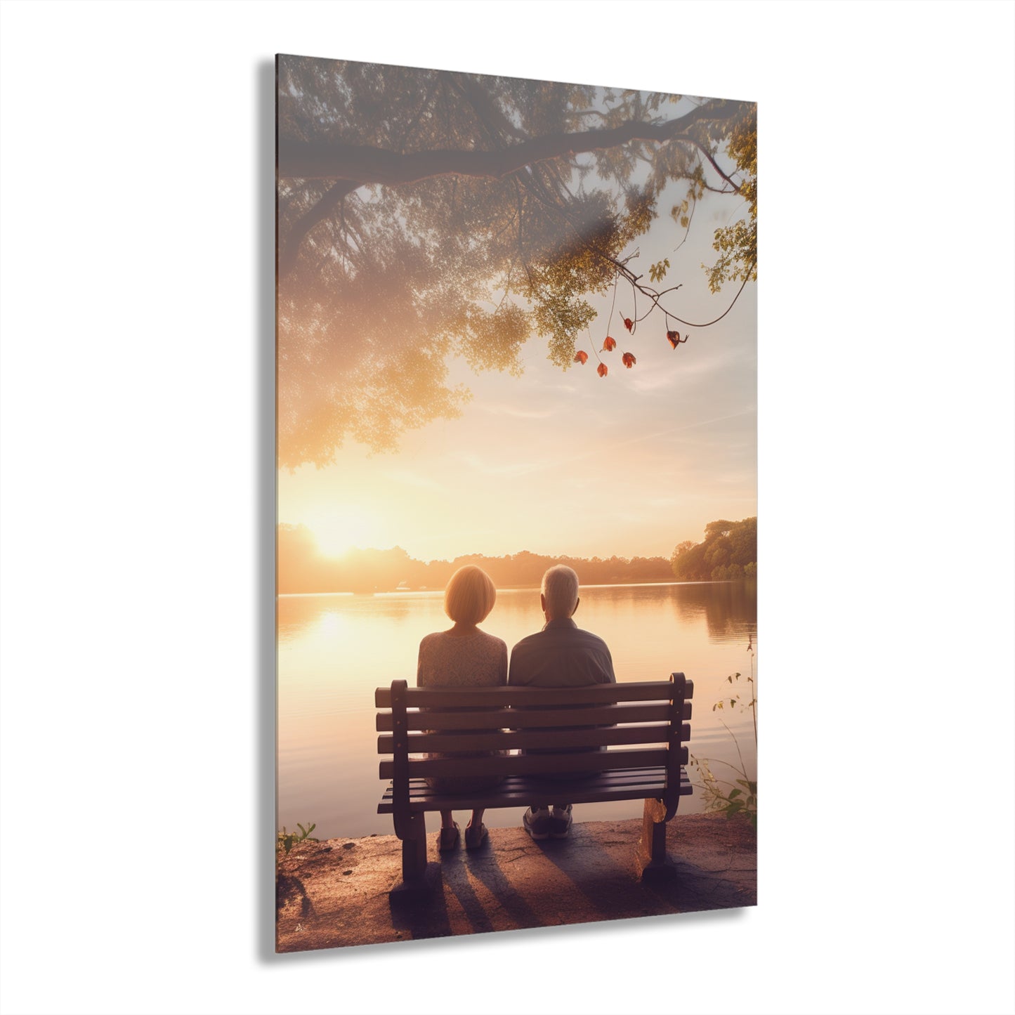 Lakeside Love, Landscape Concept Style, Acrylic Wall Art