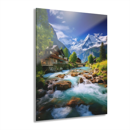 Swiss, Landscape, Concept, Acrylic Wall Art