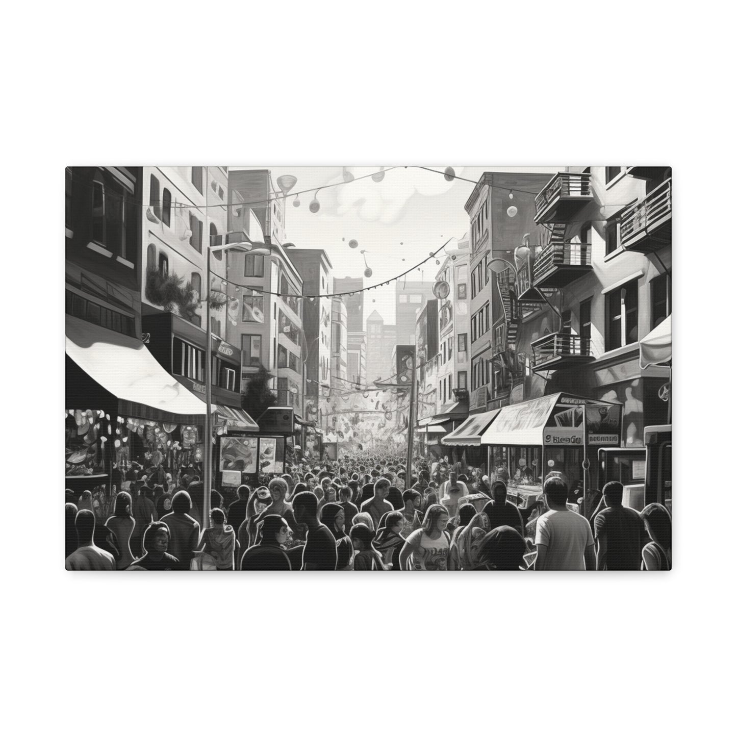 Street Fair Canvas Art