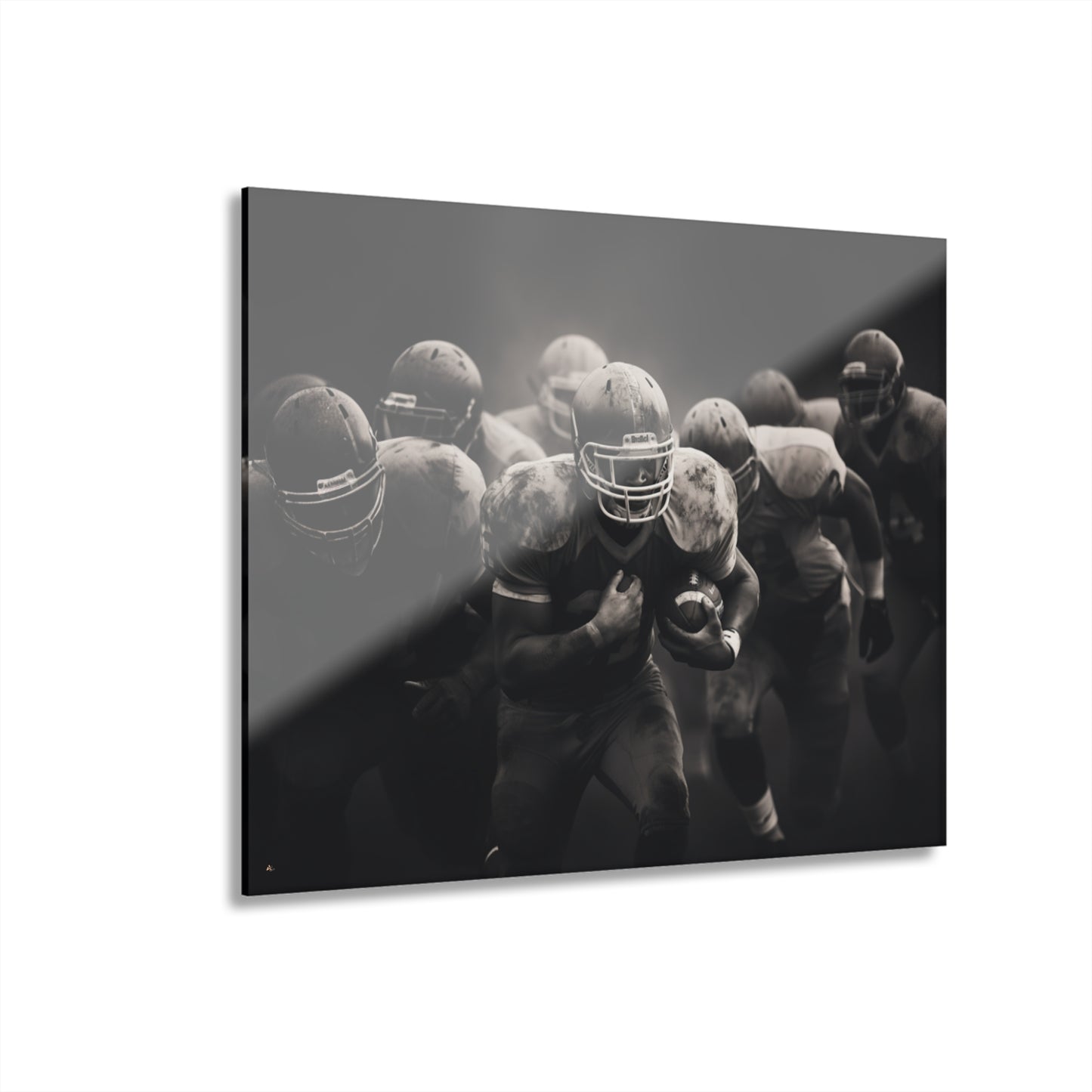 First Down, Black and White Concept Style, Acrylic Wall Art