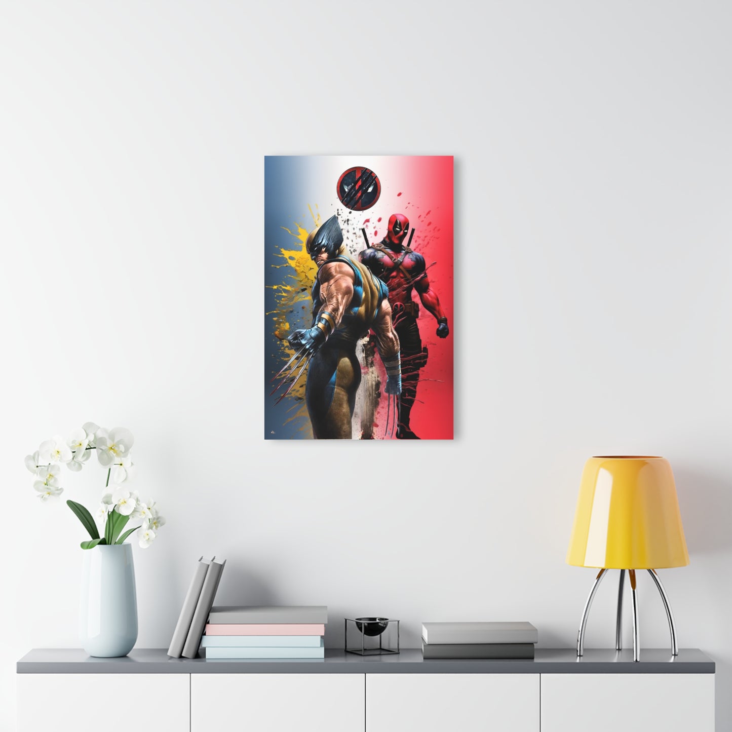 Deadpool, Wolverine, Fan Colorsplash Concept, Acrylic Wall Art