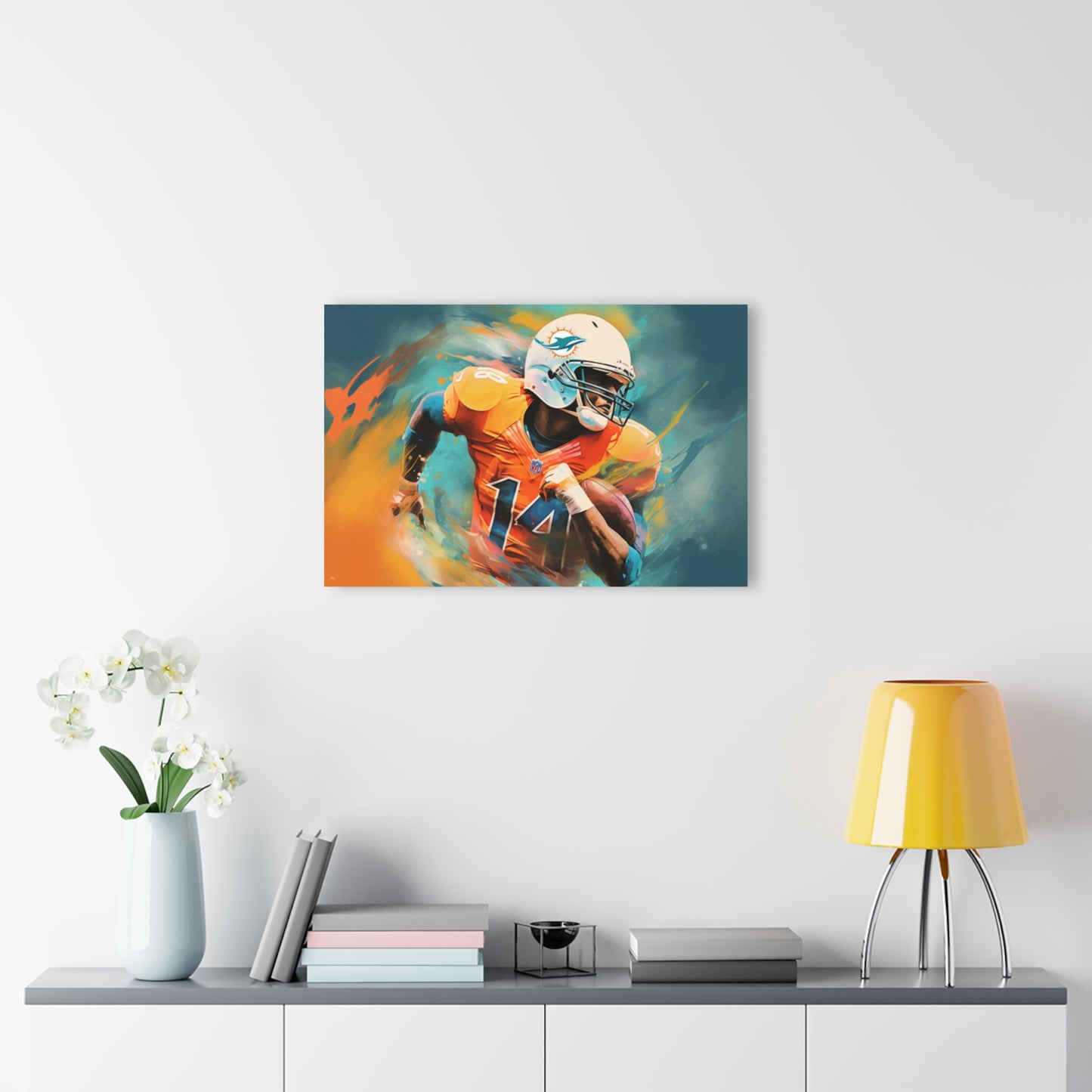 Dolphins Euphoria, Miami, football, Fan Concept Style, Acrylic Wall Art