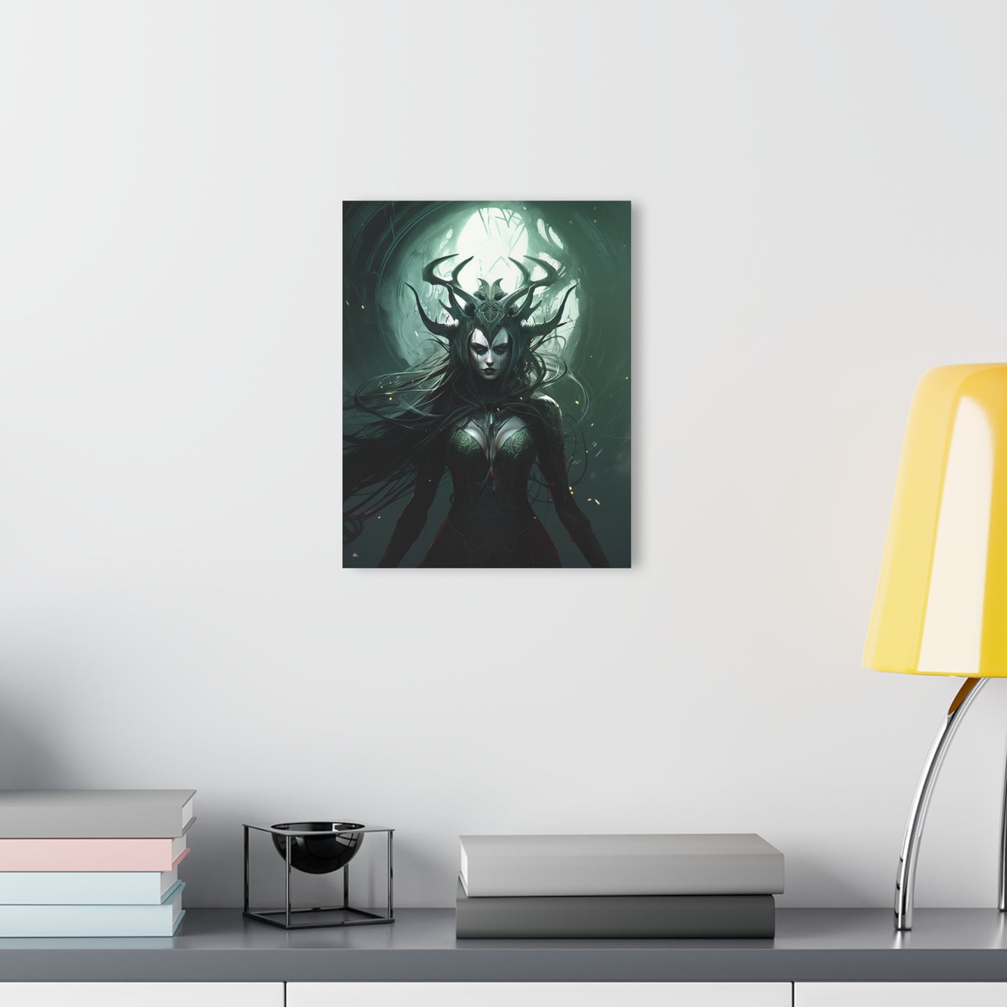 Hela, goddess of death, Norse Mythology, concept style, Acrylic Wall Art