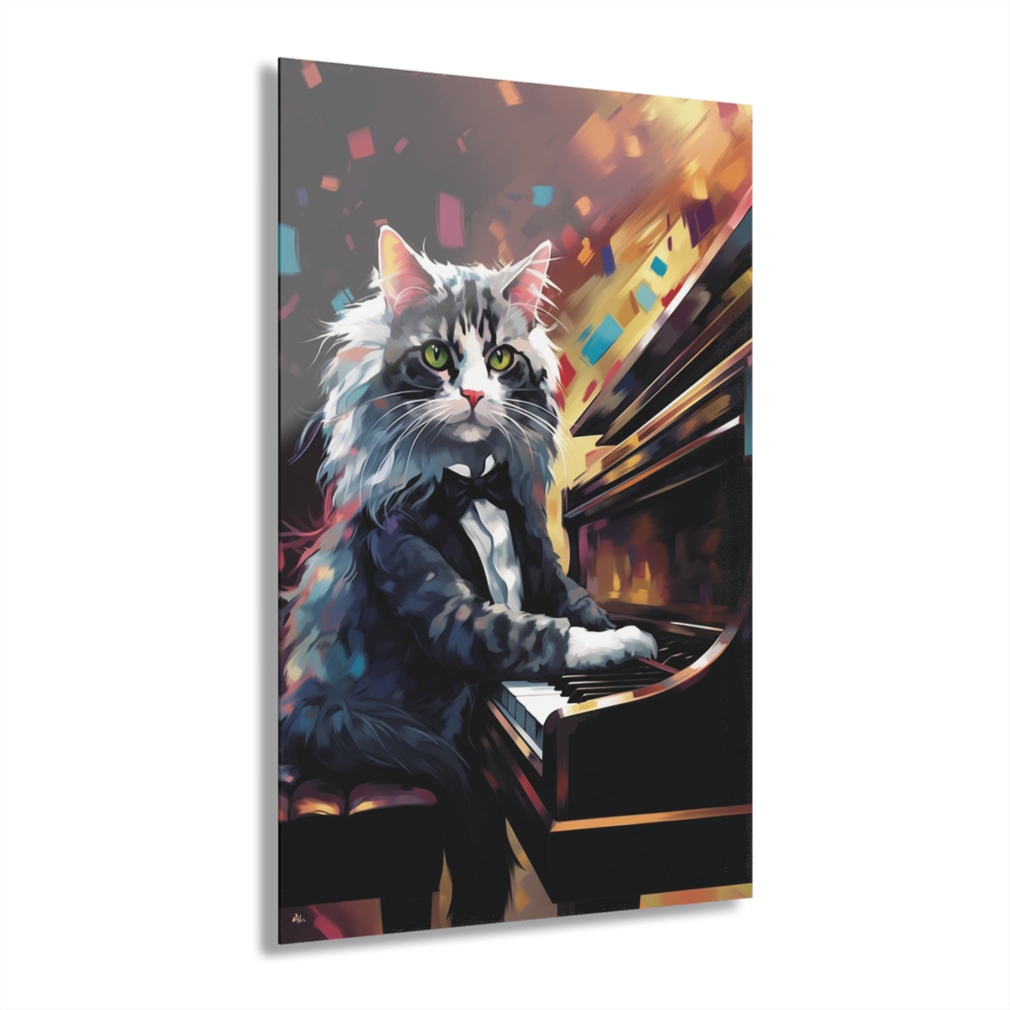 Meozart, Cat, Animal Concept Style, Acrylic Wall Art