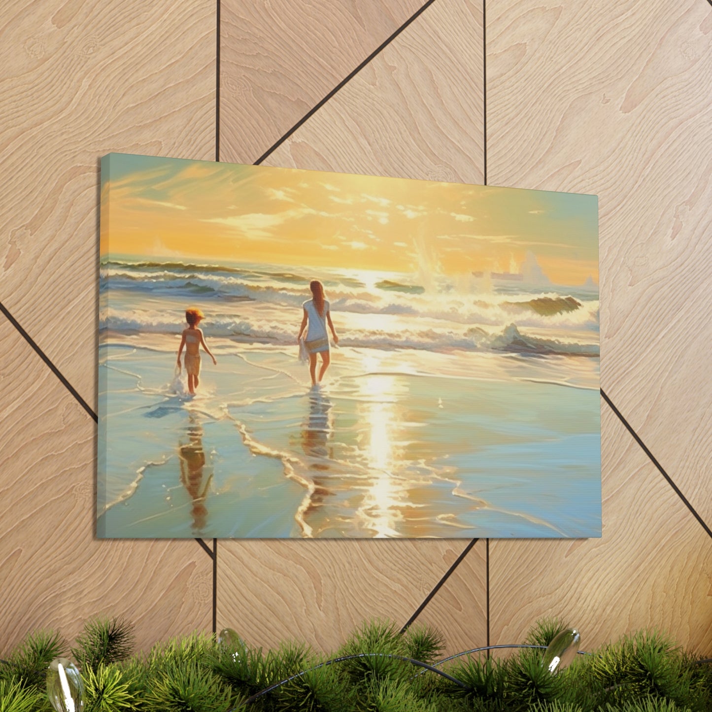 Sunset Walk Canvas Art