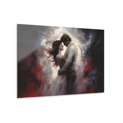 Love, human emotion, color splash concept, acrylic wall art