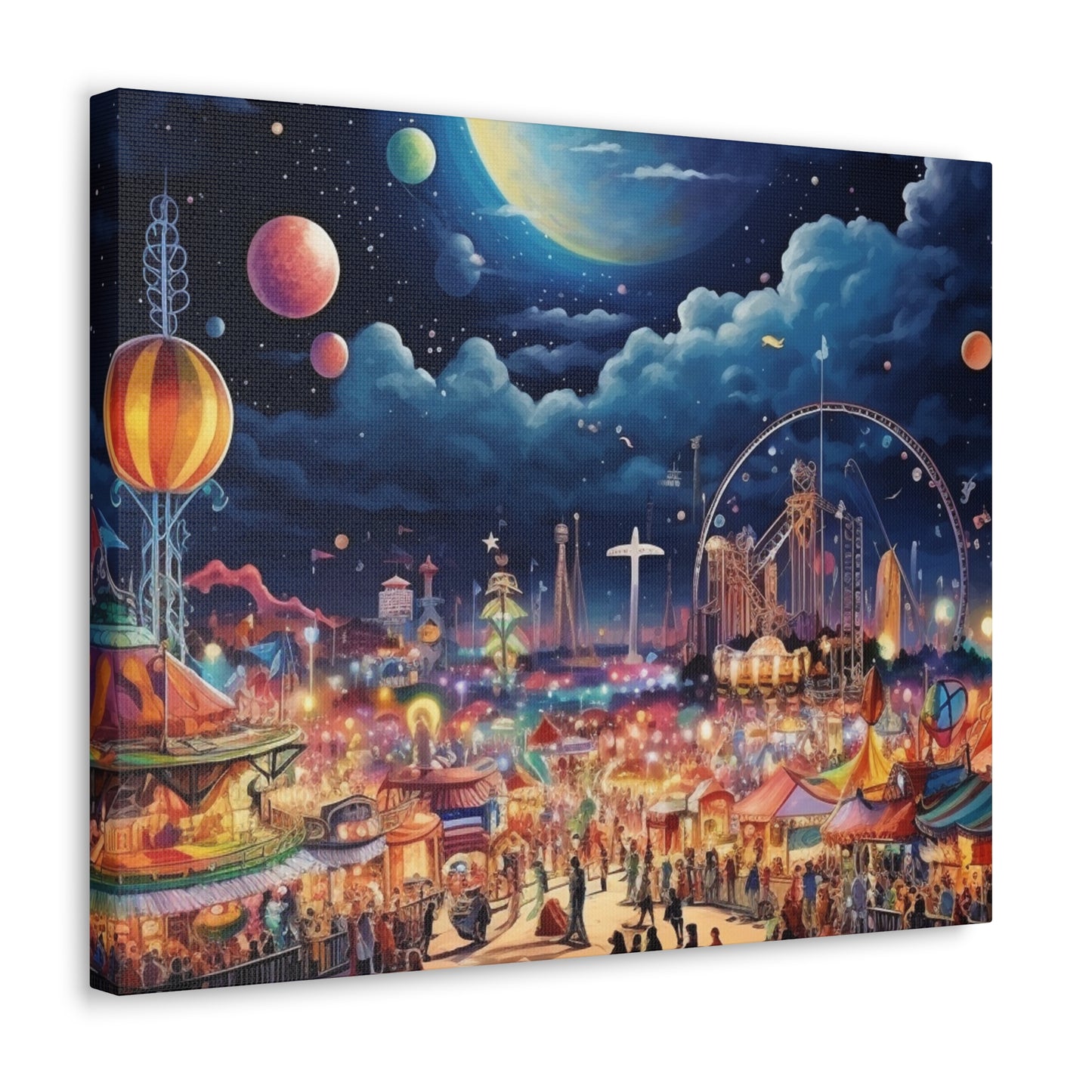 Space Carnival Canvas Art