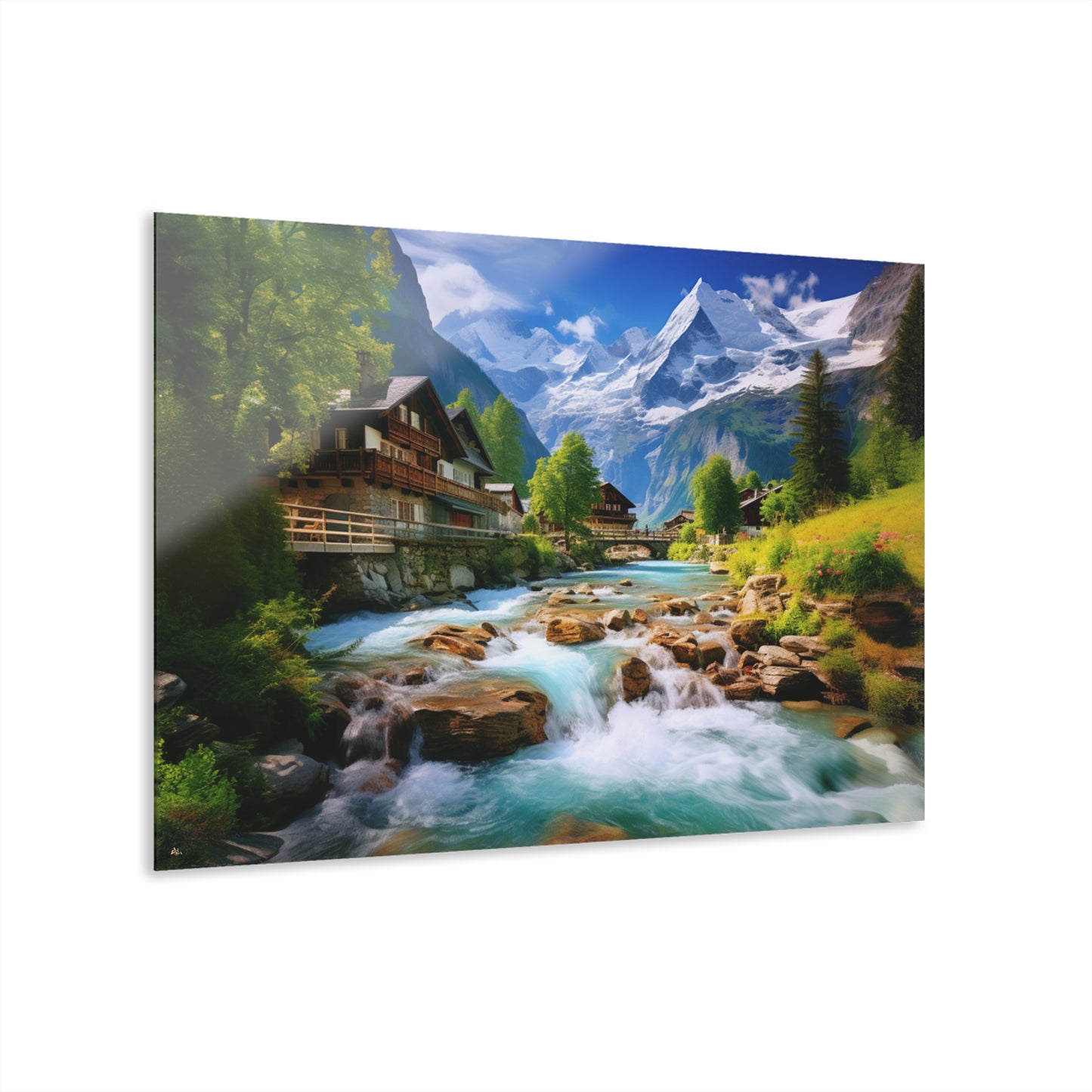 Swiss, Landscape, Concept, Acrylic Wall Art