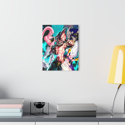 Evolution of Majin Buu, Dragonball Fan Concept Style, Acrylic Wall Art