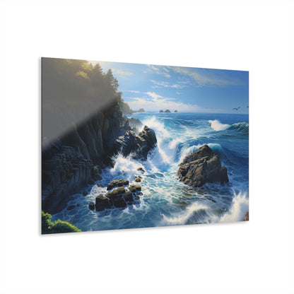 Cliffside, Landscape Concept Style, Acrylic Wall Art