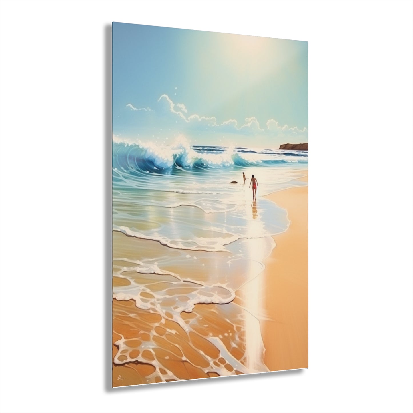 Beach Day, Landscape Concept Style, Acrylic Wall Art