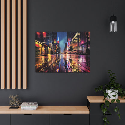 Wet City Canvas Art