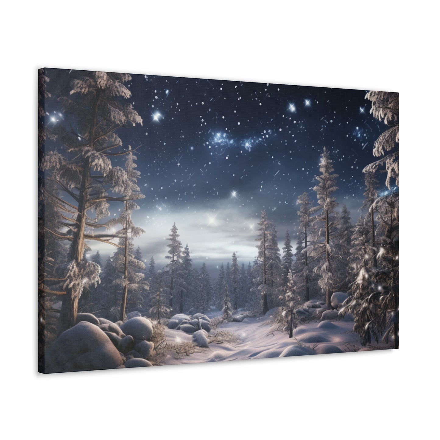 Celestial Snow Canvas Art