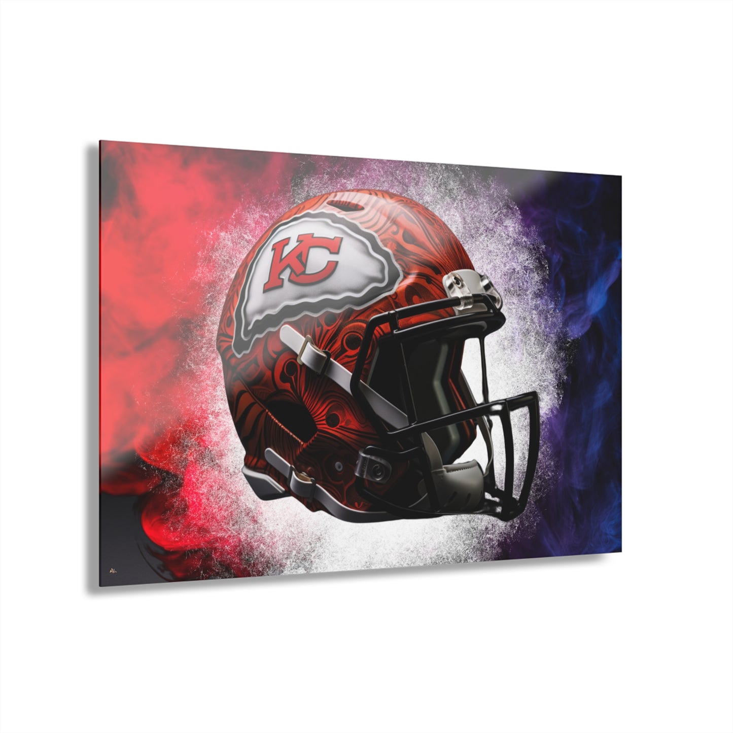 Chiefs Radiance, Kansas City, Football, Fan Colorsplash Concept Style, Acrylic Wall Art