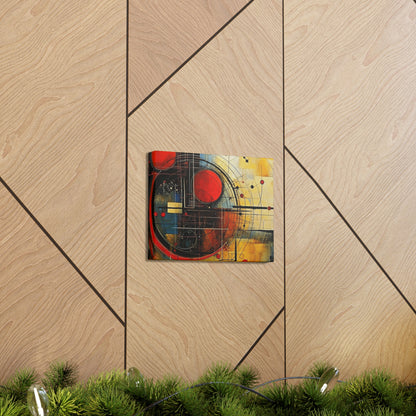 Red Compass Canvas Art