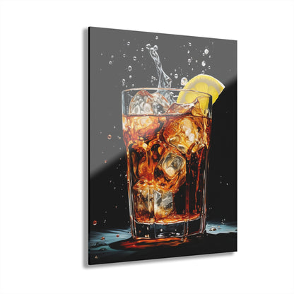 Rum and Coke, Concept Style, No Background, Acrylic Wall Art